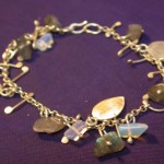 Sterling, Laboradite and Moonstone Bracelet