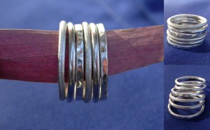 Textured stackers