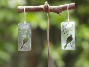 Sterling silver earrings by Julian de Saxe