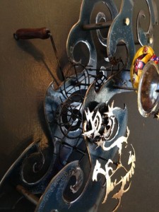 'bee here now' Kinetic sculpture detail 