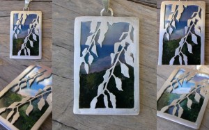One of a collection of five pendants - each containing a photo I took on the Northern NSW coast