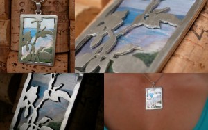 One of a collection of five pendants - each containing a photo I took on the Northern NSW coast