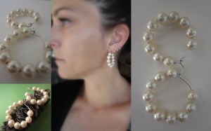 Fresh water pearl earrings 