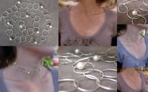 "Not Your Grandmother's Pearls" Collection. Sterling, freshwater pearls