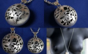New Collections "Global". Foliage.  Large. Sterling silver, patina.
