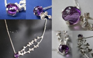 Amethyst how I love you....set in a bottle brush seed pod head