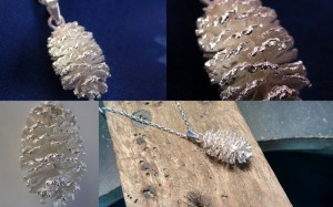 Alder cone pendant