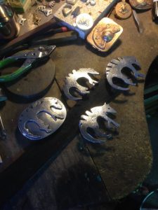 Fabricated Steel Thylacine Belt Buckles