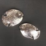 Two Fish Buckles, Fine silver 99.9
