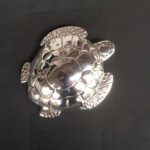 Turtle Buckle, Fine silver 99.9
