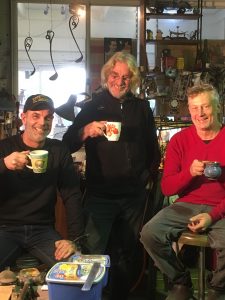 Rich Martin (Hammer and Hand Hobart) with Bruce Pringle and Julian DeSaxe (Hammer and Hand byron bay workshop)