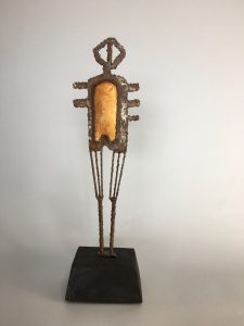 Abide in me ... Steel, concrete, Sand cast Bronze, Sculpture